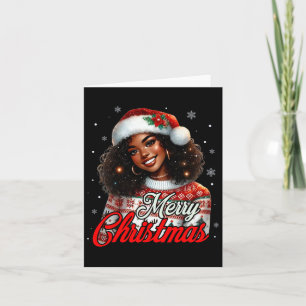 African American Christmas African Black Women Mum Card
