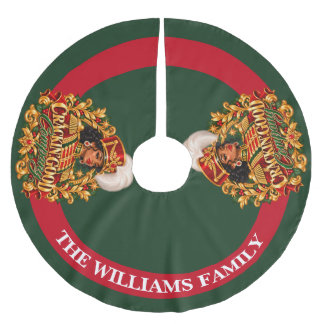African American Christmas Black Woman Nutcracker Brushed Polyester Tree Skirt