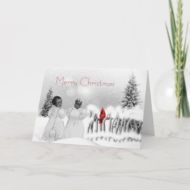 African American Christmas Card (Front)