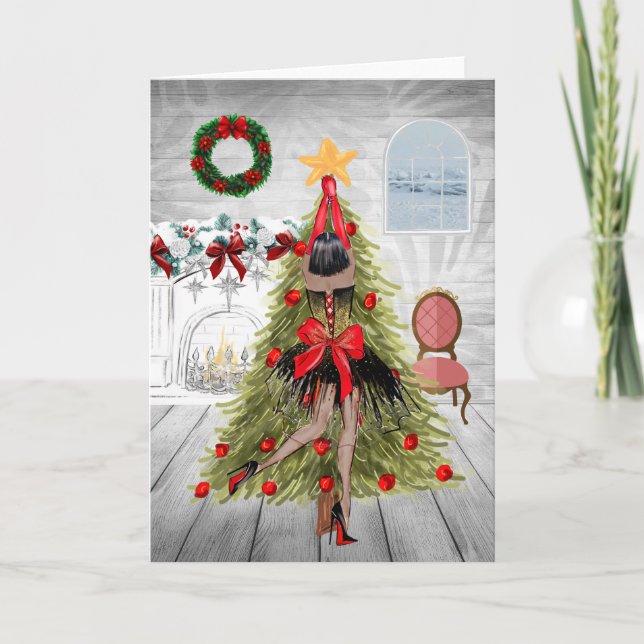 African American Christmas Card  (Front)