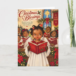 African American Christmas Children’s Choir Card