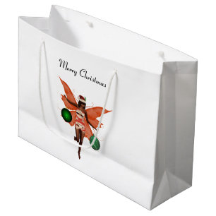 African American Christmas Fairy Gift Bag