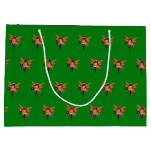 African American Christmas Fairy Gift Bag