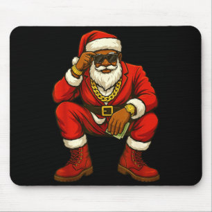 African American Christmas Funny African American  Mouse Mat