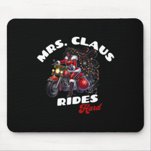 African American Christmas Mrs. Claus X-mas Mouse Mat