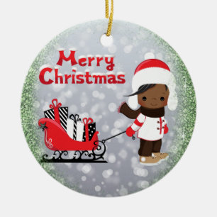 African American Christmas Ornament