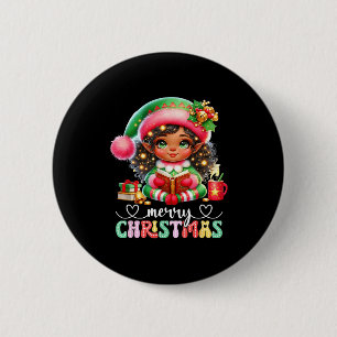 African American Christmas Shirt African Black Wom 6 Cm Round Badge