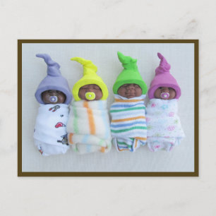 African-American Clay Babies: Polymer Clay Postcard