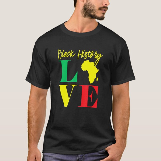 African American Clothing Men Women Black History  T-Shirt (Front)