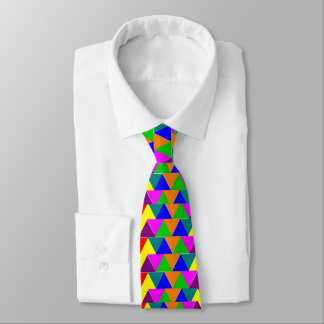 African American colourful pyramids Tie