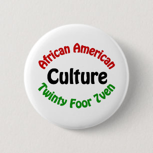 African American Culture 6 Cm Round Badge