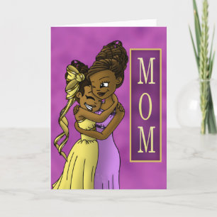 African American Daughter and Mother Card