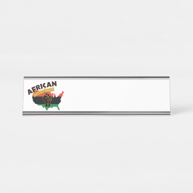 African American Desk Name Plate (Front)