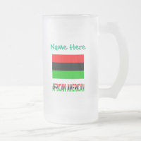 African American Diaspora Flag Green Personalised