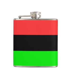 African American Diaspora Flag  Hip Flask