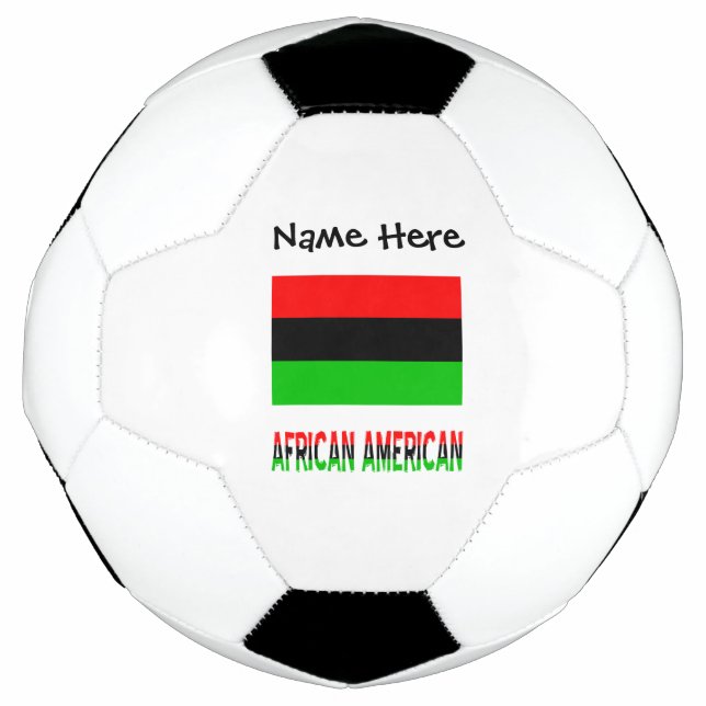 African American Diaspora Flag Personalised  Football (Front)