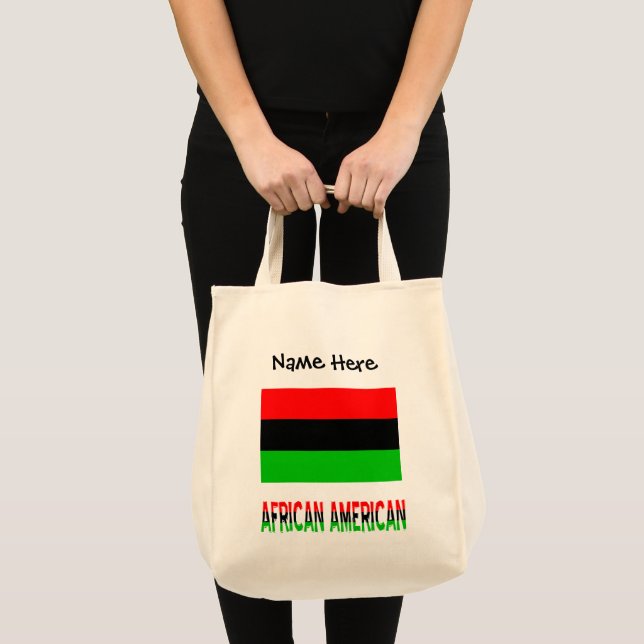 African American Diaspora Flag Personalised Tote B (Front (Product))