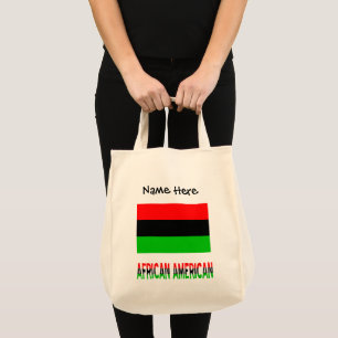 African American Diaspora Flag Personalised Tote B Bag