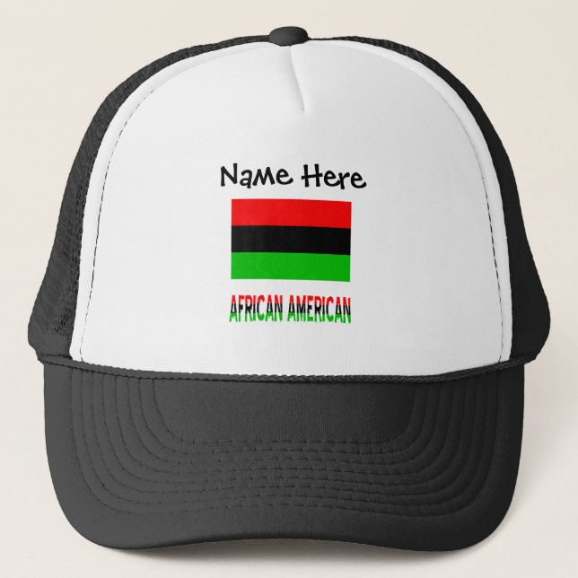 African American Diaspora Flag Personalised  Trucker Hat (Front)