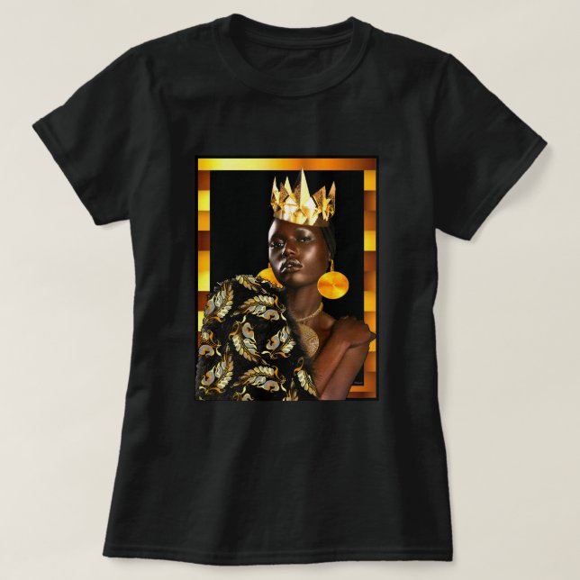 African American Diva  T-Shirt (Design Front)