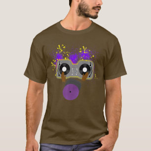 African American DJ Radio Turntable Disc Jockey T-Shirt