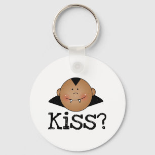 African American Dracula Kiss Key Ring