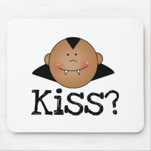 African American Dracula Kiss Mouse Mat