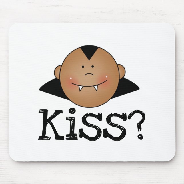 African American Dracula Kiss Mouse Mat (Front)