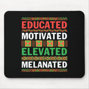 African American Educated Motivated Elevated Melan Mouse Mat