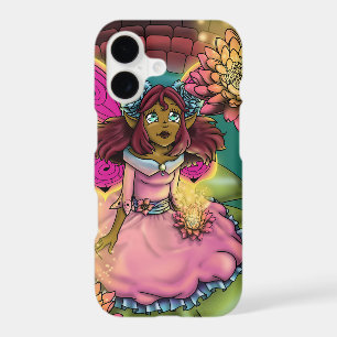 African American Fairy and Water Lilies