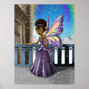 African American Fairy Poster