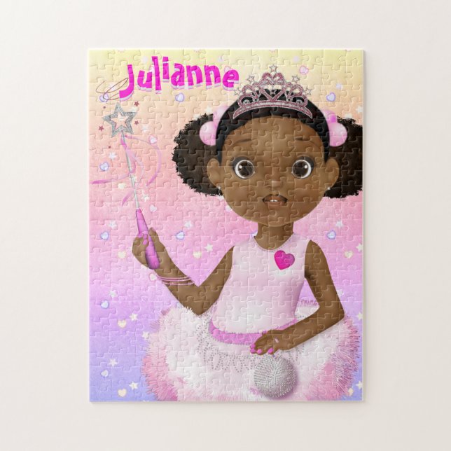 African American Fairy Princess Ballerina Jigsaw Puzzle (Vertical)
