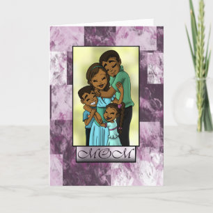 African American Family Mother's Day Card