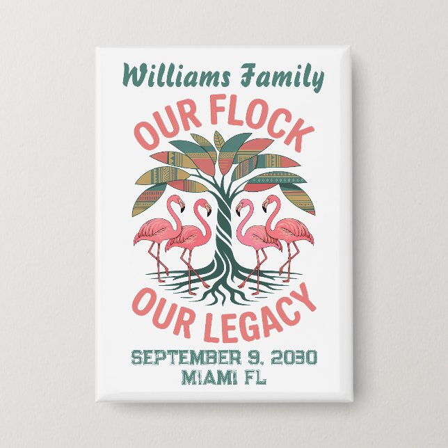 African American Family Reunion Legacy Flamingos (Front)