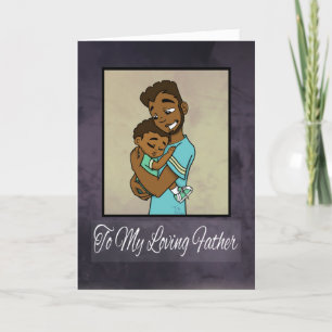 African American Father and Son Card