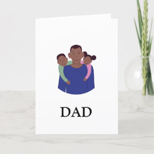 African American Father's Day Folded Card