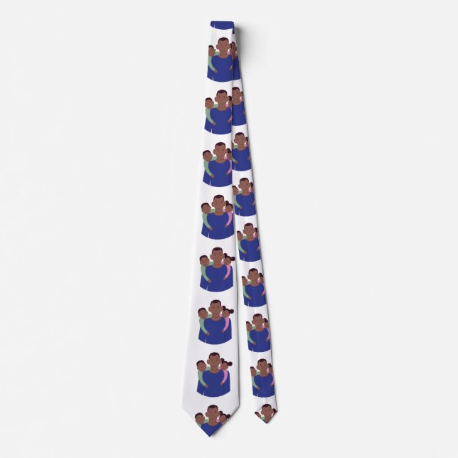 African American Father's Day Neck Tie (Front)