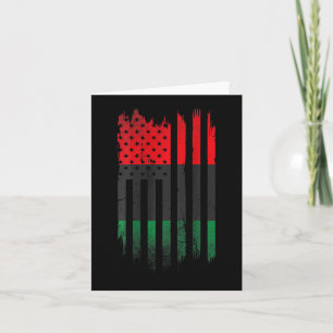 African American Flag 1865 Black History Pride  Card