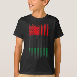 African American Flag 1865 Black History Pride T-Shirt