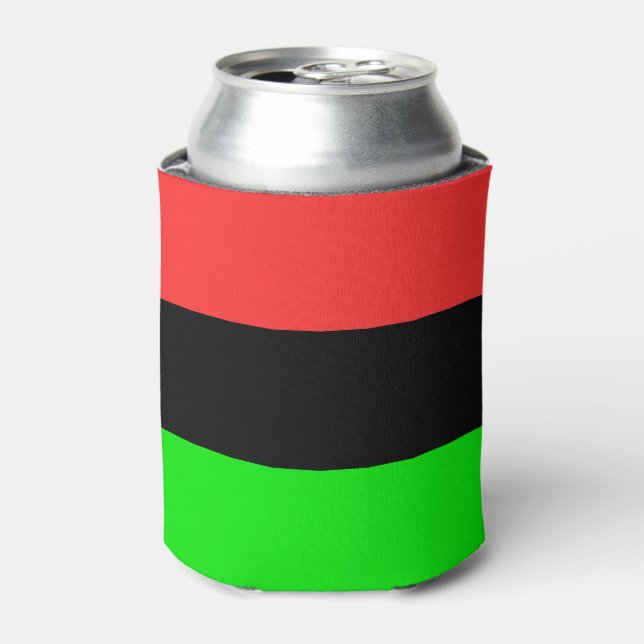 African American Flag Can Cooler (Can Front)