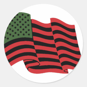 African American Flag Classic Round Sticker