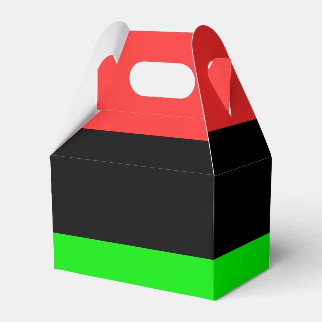 African American Flag Favour Box (Front Side)