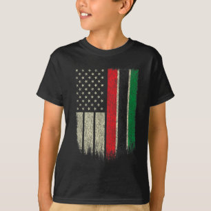 African American Flag Pan-African UNIA Flag Distre T-Shirt