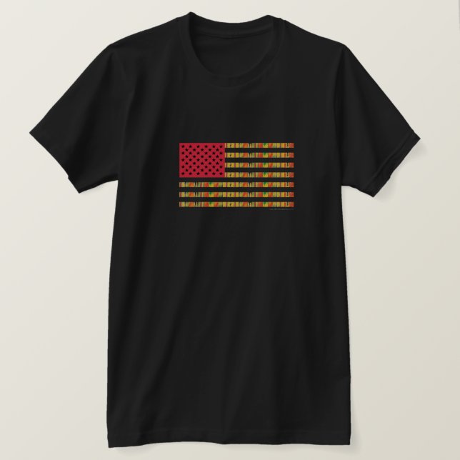 African-American Flag T-Shirt (Design Front)