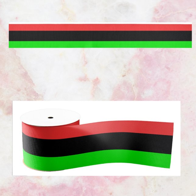African American Flag Totally Grosgrain Ribbon (Creator Uploaded)