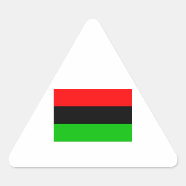 African American Flag Triangle Sticker (Front)