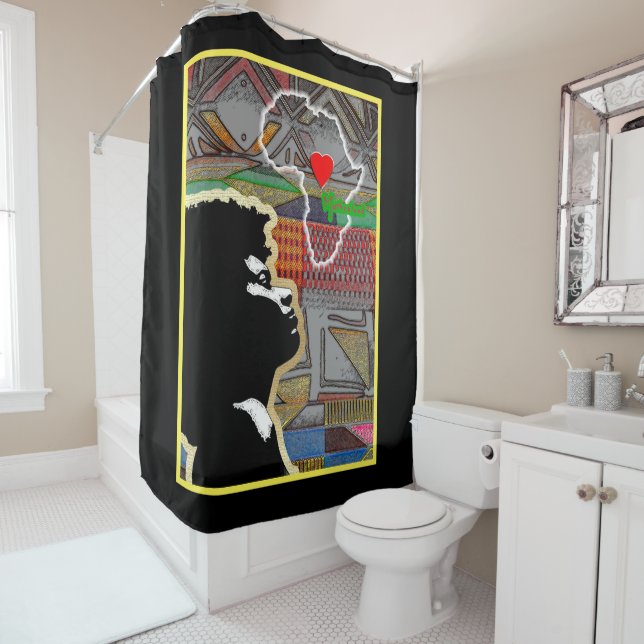 African American Folk  Shower Curtain (In Situ)