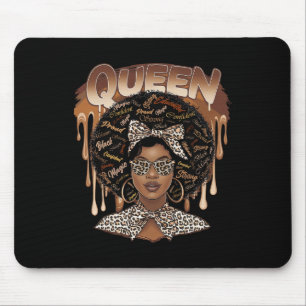 African American For Educated Strong Black Woman Q Mouse Mat