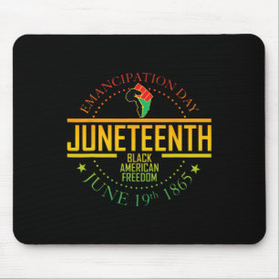African American Freedom Black History June 19 Mouse Mat