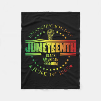 African American Freedom June 19  Fleece Blanket